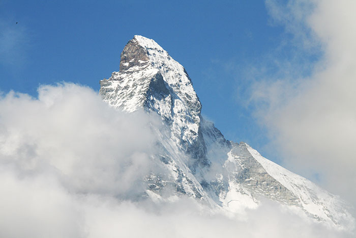 Matterhorn mit Wolken